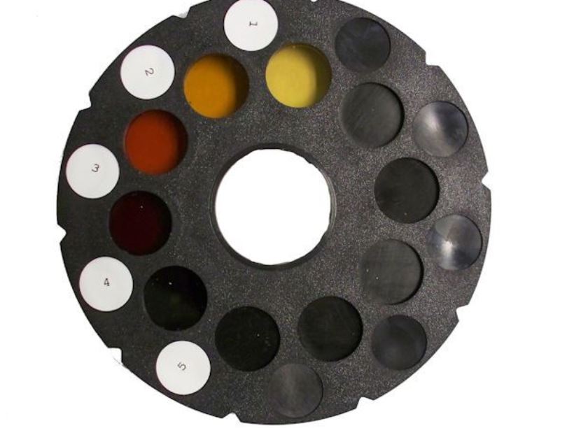 ORGANIC IMPURITIES COLOR REFERENCE DISK - ASTM C40, AASHTO T21
